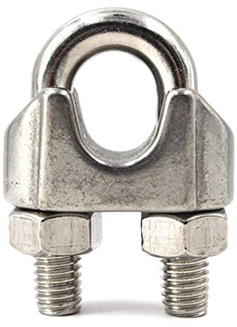 20PCS M2 Wire Rope Clip 304 Stainless Steel Cable Clamps