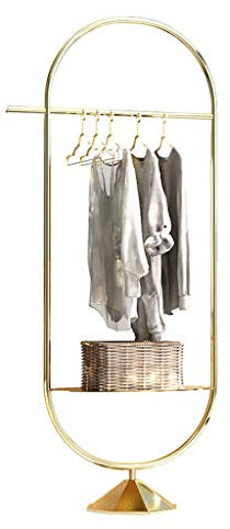 W-xiao standgarderobe Goldene Garderobe, schmiedeeiserne Halterung, multifunktionaler Bodenhänger, geeignet für Wohnzimmer, Schlafzimmer, Arbeitszimmer
