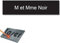 Plaque gravée pour nom boîte aux lettres autocollante 10x2,5cm personnalisée 1 à 3 lignes Noir