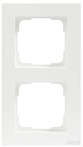OPUS® 55 Kubus Abdeckrahmen Ausführung 2-fach, Farbe polarweiß