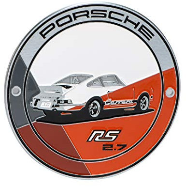 PORSCHE Plakette/Grill Badge - RS 2.7 Kollektion 911 F/901/930/964