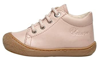 Naturino Chaussures Premiers Pas en Cuir, Rose poudré 24