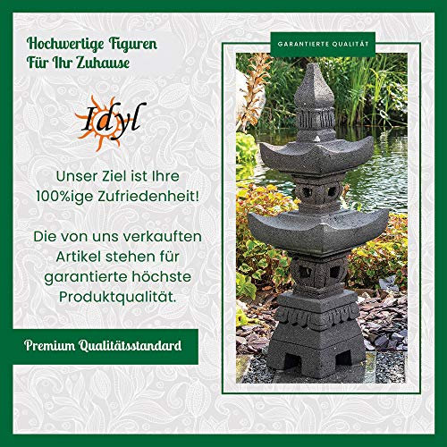 IDYL Bronze-Skulptur Drei Affen auf Baumstamm | 43x29x65 cm | Tierfigur aus Bronze handgefertigt | Gartenskulptur | Teich-Dekoration | Hochwertiges Kunsthandwerk | Wetterfest