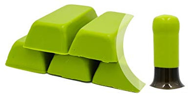 Boîte de 500 g. Gomme laque Vert ou cire souple pour sceller bouteilles de vin, bière, eau-de-vie, liqueur (Vert, 500)