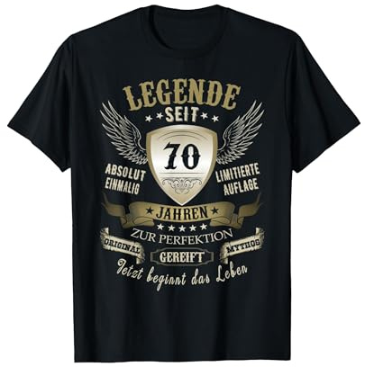 70 Geburtstag Frauen Männer 70 Jahre T-Shirt