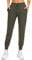 Libin Jogginghose Damen Sporthose Lang Trainingshose Leichte Freizeithose Yogahose Joggpants Stretch Sweathose Laufhose Stoffhose Elegant für Frauen mit Taschen Olivgrün XS