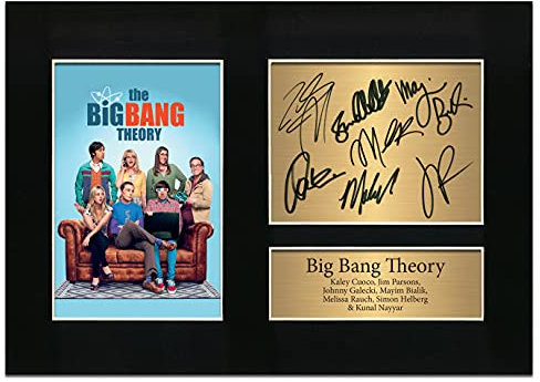 Zulu Image The Big Bang Theory Signed A4 Printed Autograph Photo Reproduction Print Picture Display No13, Black