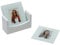 FINE PHOTO GIFTS 629SINGLE Foto-Untersetzer, Glas, Weiß, 4 Stück