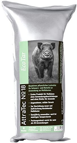 AttraTec No18 EcoTar Bioaktives pflanzliches Lockmittel für Schwarz- und Rotwild, 1kg