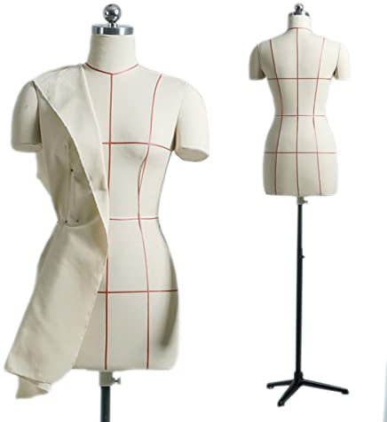 Kleiderpuppe Schneiderpuppe Kleiderordnung Nähen In Übergröße, Ansteckbarer Schaufensterpuppenkörper Aus Styropor Weiblich Mit Stativ, Verstellbare Höhe, Bestes Geschenk Für Schneiderinnen Mama