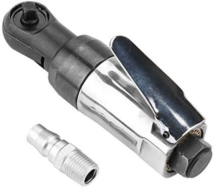 Llave de Carraca Neumática 1/4 Pulg. 3/8 Pulg. - Control de Palanca, Herramienta Profesional 300 Rpm, Agarre Cómodo (3/8)
