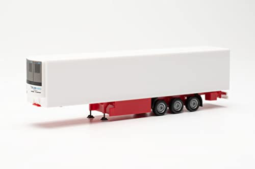 Herpa LKW Modell Krone Kühlkoffer-Auflieger mit Celsineo Kühlaggregat, originalgetreu im Maßstab 1:87, Modell LKW für Diorama, Modellbau Sammlerstück, Deko Miniaturmodelle aus Kunststoff