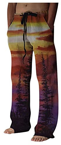 KONG JIMFAN Korthose Männer Herren Fleece Sport Shorts Herren Herren Hose Wasserdicht Gelbe Hose Herren Schwarze Hose Herren Jogginghose Herren Groesse Legs Fake Transculent Rote Rosen Hosen