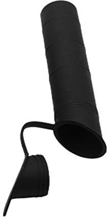 perfk Angelrutenhalter-Einsatzrohr-Innenhülse mit Abdeckkappe, Boot-Angelrutenhalter-Liner, Schwarz, 30 Grad