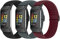Bcuckood 3 Stk Elastisches Armband Kompatibel mit Fitbit Charge 6/Charge 5 Armband, verstellbares Nylon Sportschlaufe atmungsaktives Ersatzarmband für Fitbit Charge 6/5 Damen und Herren