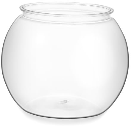 Tischaquarium Rundes Kunststoff Aquarium, Sturzsicheres Büro Aquarium