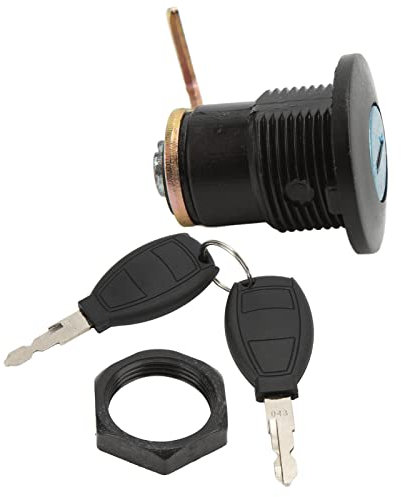 Serratura a Chiave per Moto, Serratura per Coda per Scooter Kit Universale in Plastica di Alluminio Set di Serrature per Bagagliaio Posteriore per Bagagliaio per Motociclette