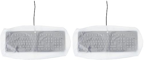 Hama 00113818 | Protective Dust Cover for Keyboards | Transparent | 48 x 5 x 21.5 cm (Pack of 2)