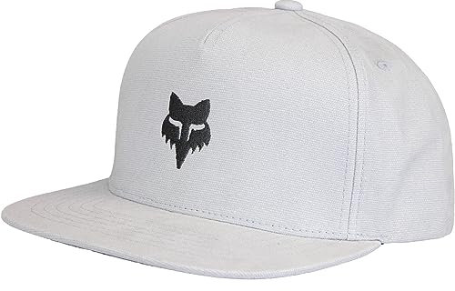 Fox Head Snapback Cap (one Size, Steel Grey)
