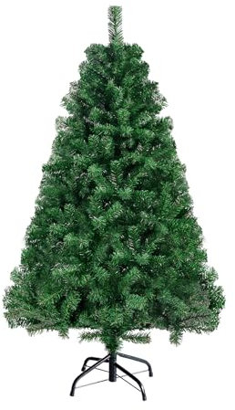 Hengsong Künstlicher Weihnachtsbaum 150cm,mit 520 Spitzen,PVC,Weihnachtsbaum Künstlich für Weihnachtsdeko,WeihnachtenDeko,Weinachtsdekorationen,Weihnachtsdekoration,Grün(Ø ca.75 cm)