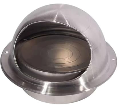 ZFG Clapet Anti-Retour en Acier Inoxydable, évent de hotte de Cuisine, clapet Anti-Retour de fumée, pièce Mobile épaisse, diamètre 100MM-200MM (Size : 200MM)