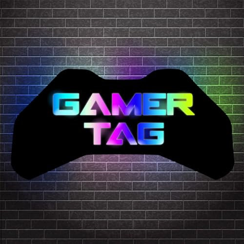 Insegna al neon personalizzata, segno di gioco a LED personalizzato per la decorazione della stanza, luci al neon dei regali del giocatore (stile 5)
