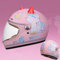 QJWMatic Kinder Motorrad Integralhelm Racing Motocross ATV Helm Jungen Mädchen Straße Elektro Moped Helm für 4-15 Jahre Kinder C,46-53CM