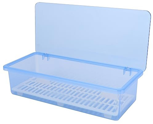 Ciieeo 1 Caja De Almacenamiento De Plástico con Bandeja para Lavavajillas Organizador De Plástico Utensilios De Plástico Organizador De Cubiertos con Tapa Organizador De