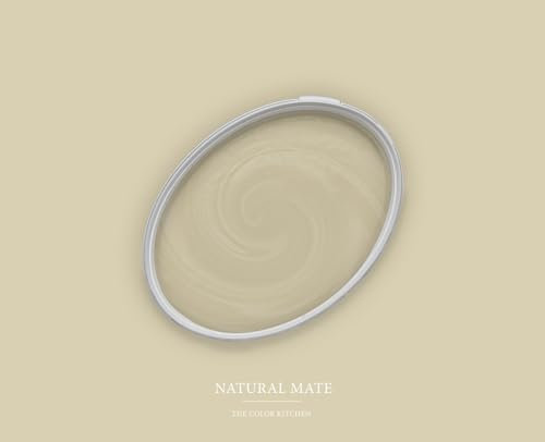 BRICOFLOR Wandfarbe Natur beige ideal für Büro und Schlafzimmer Moderne Farbe für Innen in 2,5 und 5 l Dispersionsfarbe matt