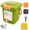 Compostera 8L/10L/15L/20L Compostera Recoger Líquido De Abono Papelera Exterior,Style1(8L)-1Set