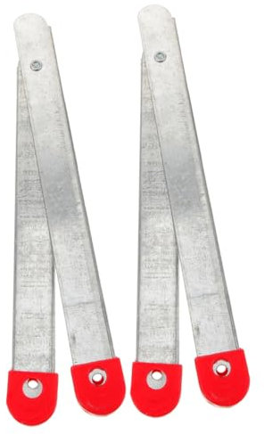 Hemobllo 2 Satz Leitergelenk Scharnier Klappbare Zugstange Aus Robustem Aluminium Ersatzteil Für Dachbodentreppen Und Kleine Trittleitern Mit Schrauben Und Dekorkappen Einfach Zu Montieren