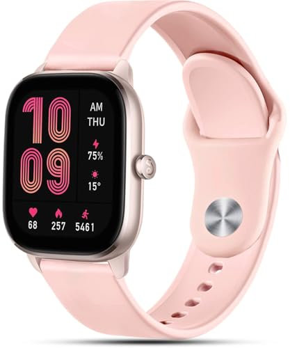 VELULYX bracelet en silicone pour Amazfit GTS 4/GTS 4 Mini, GTS 3, GTS 2/GTS 2 Mini/GTS 2e,GTS, bracelet de sport 20mm pour Amazfit Bip 3/Bip 3 pro, Bip U/Bip U Pro, Bip S/Bip S Lite, Bip/Bip Lite