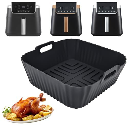 Heißluftfritteuse Zubehör für Ninja Heißluftfritteuse Max Pro 6,2 L AF180EU, Airfryer Silikonformen für perfekte Ergebnisse! Es eignet sich auch für AF181 AF180 AF141AF140 Diese Modelle
