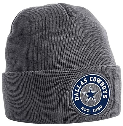 Stylische Football Mütze – Bequeme Winter-Mütze für Herren & Damen | Warme Sportfan-Accessoires für kalte Tage 09 Mütze Beanie Mütze Grau