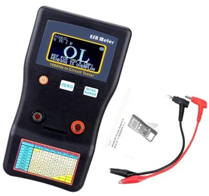 Induktivitätsmessgerät Kapazitäts-Ohmmeter, professionelle Messung des Innenwiderstands eines Kondensators, Kapazitäts-Schaltkreistester Hochpräzise Rechenleistung