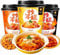Korean style fried rice cake strips, Delicious new year cake 160g, Sweet and spicy/Cheese/Super spicy rice cake, Sour sand spicy instant noodles, Chinese spicy snacks (3 Flavor Mix,1 barrel)