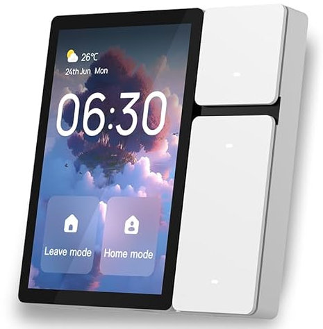 TONGOU WLAN Switch Smart Life Panel de control de 3.5 pulgadas, compatible con Alexa