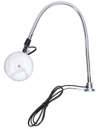 LED-Maschinenleuchte, 15 W, 1500 Lm, 6500 K, Weißes Licht, Magnetisches Arbeitslicht, Flexibler Schwanenhals, Magnetische Basis für Drehbank, Nähmaschine, Industriebeleuchtung