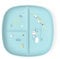 Chicco Assiette à Nourriture pour Bébé et Enfant, Assiette à Nourriture avec 3 Compartiments pour Découvrir de Nouvelles Saveurs, Lavable au Lave-Vaisselle, Microondes, Sans BPA, 12+ Mois, Bleu clair