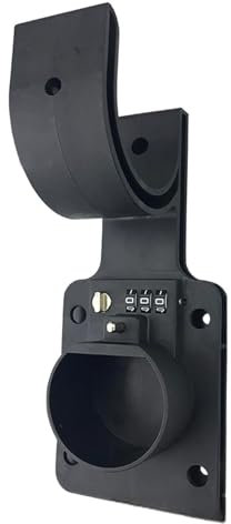 Qsvbeeqj Secure Wall Mounted Electric Car Charging Adapter Cable Holder Dock Durability With Easy Installation With Safe Lock