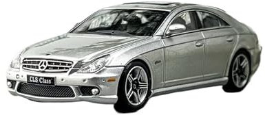 Modellauto Im Maßstab 1:64 Für Mercedes-Benz CLS 63 AMG Erste Generation MK1 C219 Legierung Auto Modell Miniatur Ornament Sammlung Für Die Sammlung(Silver)