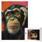 Monkey Printed Jigsaw Puzzle with Storage Box, Wooden Puzzle for Adults and Kids, 300 Pieces Family Fun Decorative Game