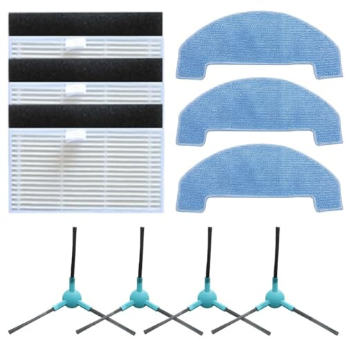 Lawnoval Lot de 20/10/4 sacs à poussière de 3,3 L de grande capacité pour Medion X50 Sw pour Miwhole M8 Lite, Beko Vrr80214Vb Vrr94314Vb pour aspirateur robot Grundig Kit de pièces de rechange pour
