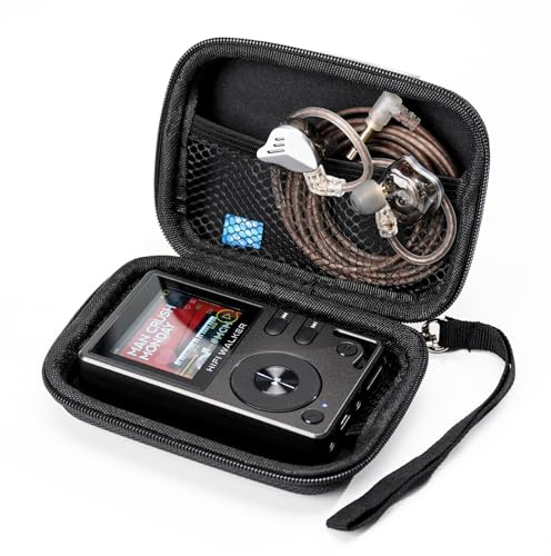 Schutztasche für MP3-Player kompatibel mit HIFI WALKER H2, H2 Touch und G7, Tragbare Eva-Hartschale für Ohrhörer, USB-Kabel und Speicherkarten, Nur Tasche