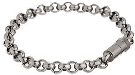 Ernstes Design A57 Armband EDvita Erbskette Edelstahl Massiv 19 cm
