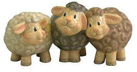 Goebel XM S Trio Susi,Fina und Rune Weihnachten Weihnachtsmann Bunt Steingut 66703561