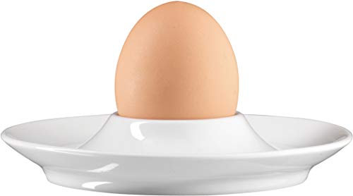 Seltmann Weiden [A] Trio Eierbecher mit Ablage Weiss 6 Stück