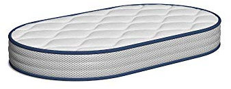 TECNOCOLCHÓN Matratze für Babybett, viskoelastisch, wendbar, 72 x 33 cm, Mittel, Polyester-Mischung, Schaumstoff