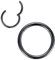 1,6mm 13mm Reifen Nasenringe für Männer und Frauen Nasenring Nasenring Reifen Schwarz Septum Clicker Scharnierring 316L Chirurgenstahl Körper Piercing Ohrringe für Knorpel Helix Ohrkolben Daith Rook