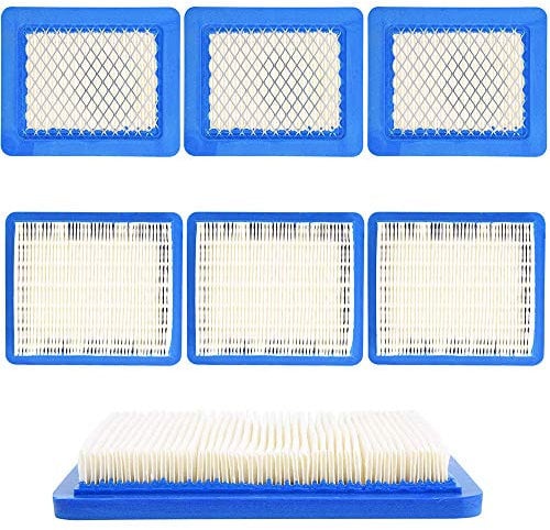 Seully 6 pcs Lawn Mower Air Filters,Push Lawn Mower & Tractor Air Cleaner for Briggs & Stratton Cartridge 491588 491588S 4915885,Push Lawn Mower and Tractor Accessories